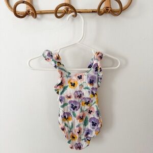 Angel Dear floral muslin romper 0-3m